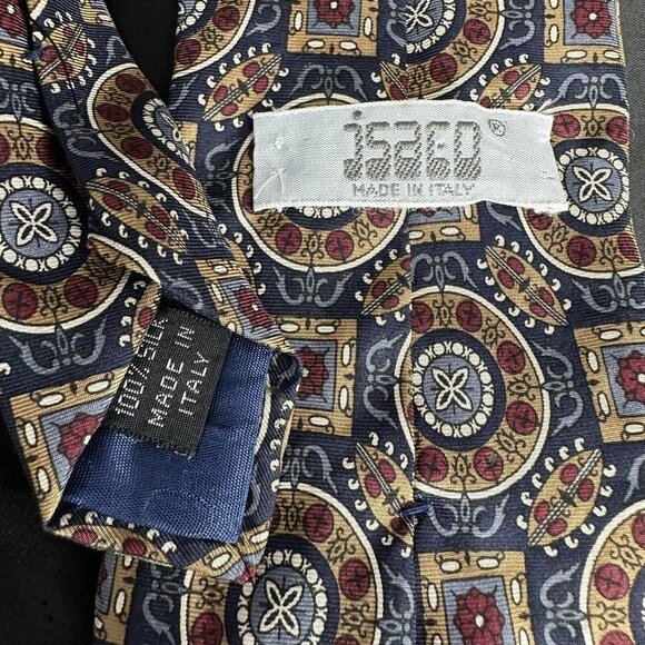 Vintage JSACO 100% Silk Tie Multicolored Patterned Statement Piece - Picture 16 of 16